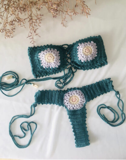 Handmade Crochet Bikini Flower